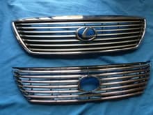 Old grille (top) new insert (Bottom)
