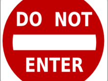 do not enter bitch