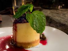 Blue cheese-cheese cake