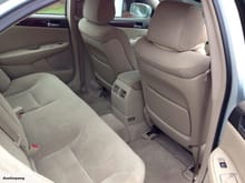 Toyota Windom rear seating