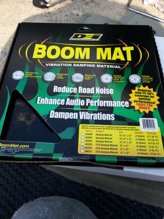 Boom Mat Flex Damp Material