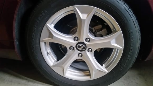 17x7 with very good tiresset of 4 very clean no curb rash or scratches. 1200 obo