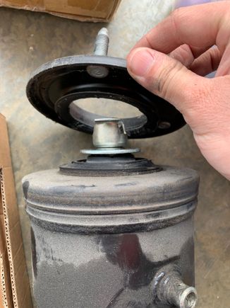 As you can see, the old strut had fallen apart. 