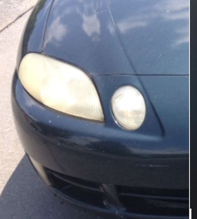 Headlights were extremely cloudy