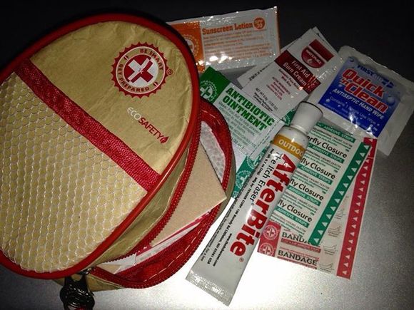 I'm gonna get more stuff later-on; such as tweezers, a razor, gauze-wrap, etc. As long as it all fits neatly.