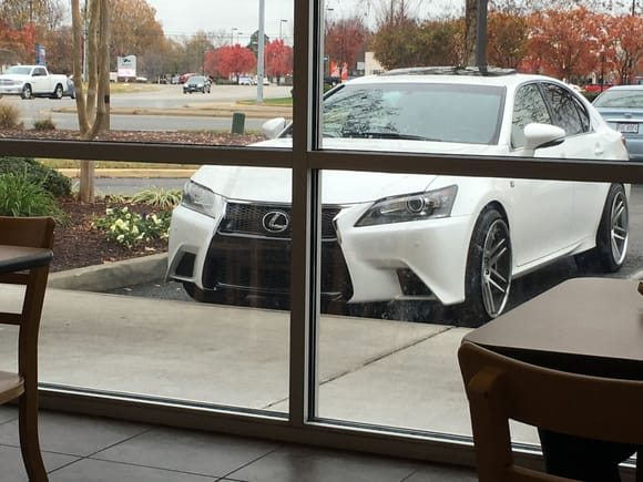 Front bumper vinyl wrapped gloss black