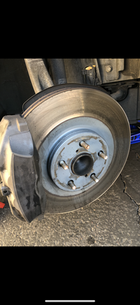 (I know, I know…aftermarket non-OEM rotors that came with the vehicle)