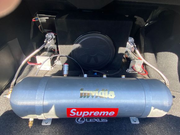 Setup in car prior to removal