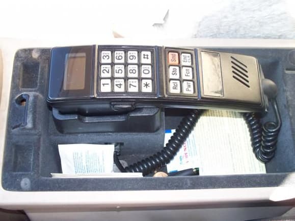 YES, that is the original phone that came with the car....lol