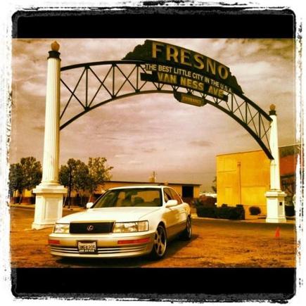 My LS400 at downtown Fresno, CA