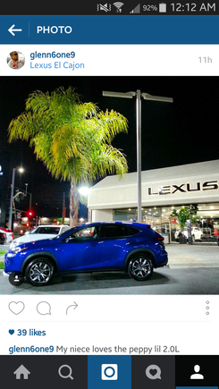 About to drive off, for the 1st time

2016 Lexus NX200t F Sport in Ultrasonic Blue Mica