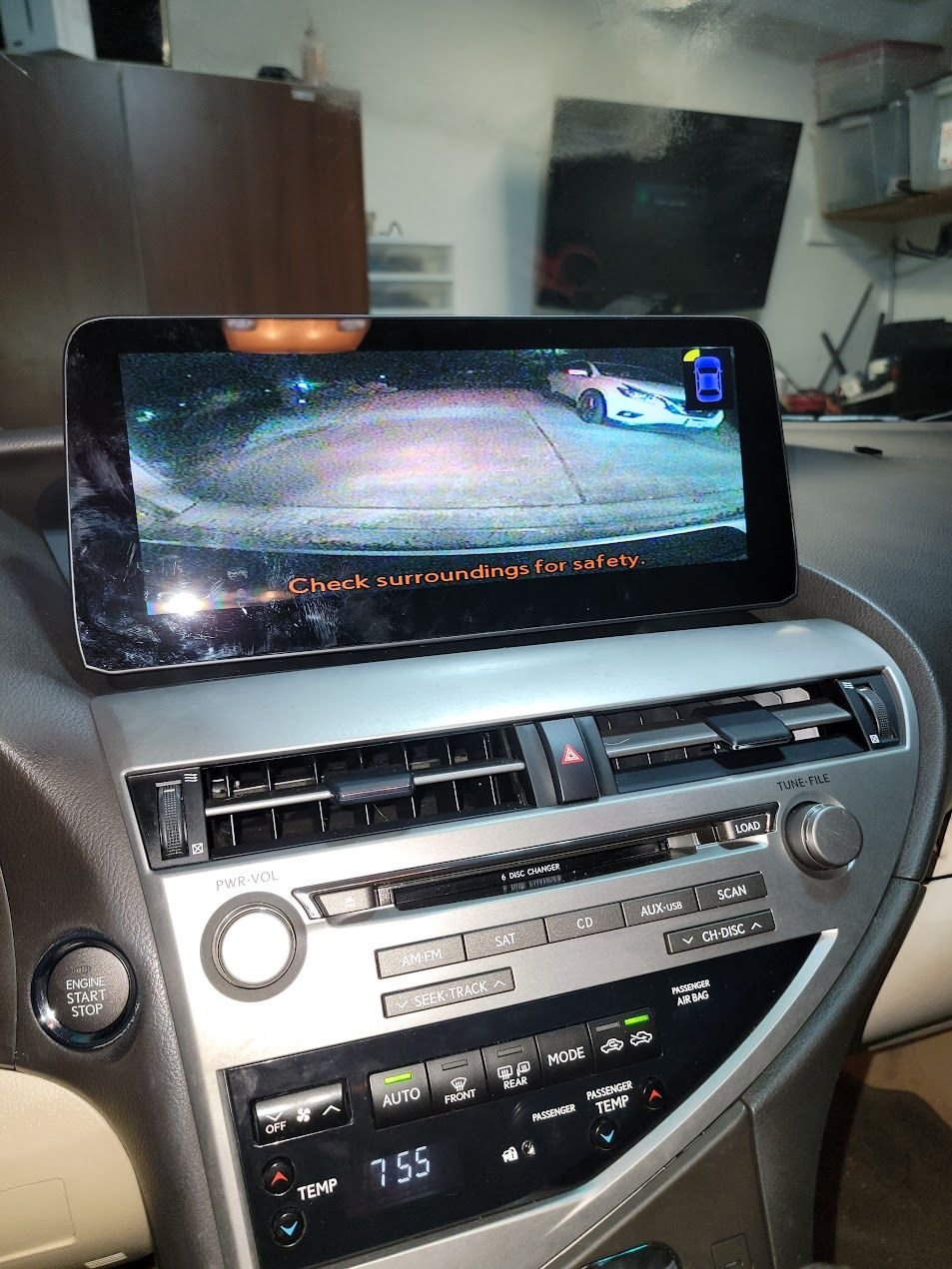 Original Reverse camera bridged with supplied adapter harness