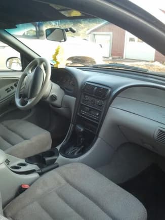 interior before the black leather swap