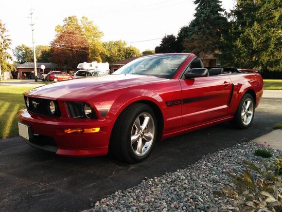 Hi all, adopted this baby few months ago.  My first Mustang and loving it,  too bad snow is here.  She is sleeping in garage now :-(.