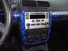 blue lightning center dash trim kit