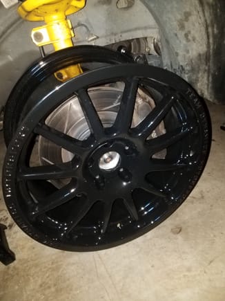 Just got these on friday and ordered tires that night im getting 255/40/17 NT05 these are 17x9 et23 team dynamic 1.2 pro and my rears are 17x9 et35 cant wait for these to go on