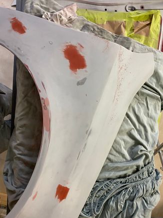 final body work on fender