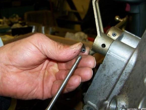 roll pin shift lever removal 009