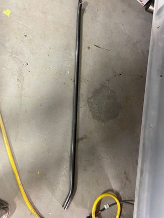 This pipe will be rewelded on but turn slightly to allow the clearance needed at the flange.