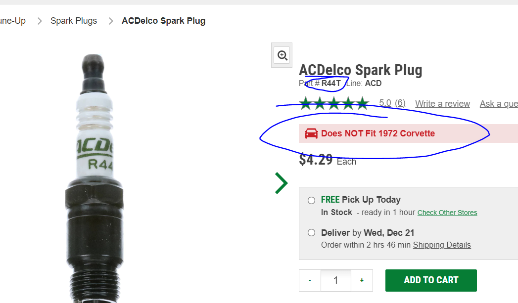 Best spark plugs for a 72 350 base engine CorvetteForum Chevrolet