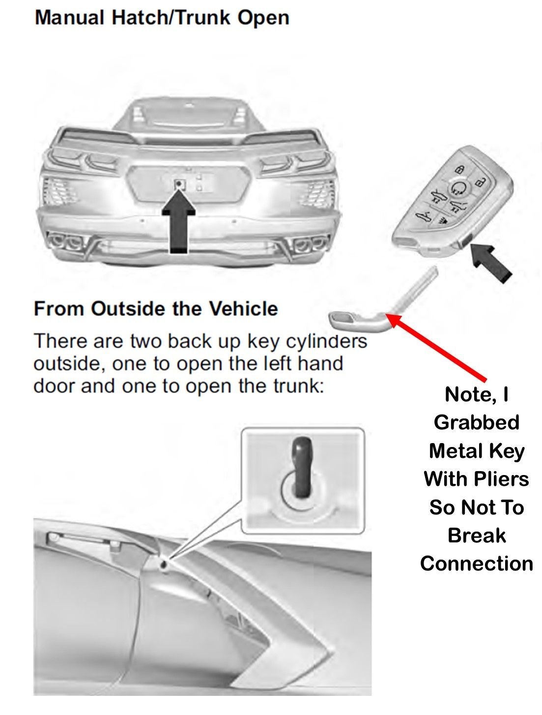 2020 C8 Trunk Wont Open CorvetteForum Chevrolet Corvette Forum