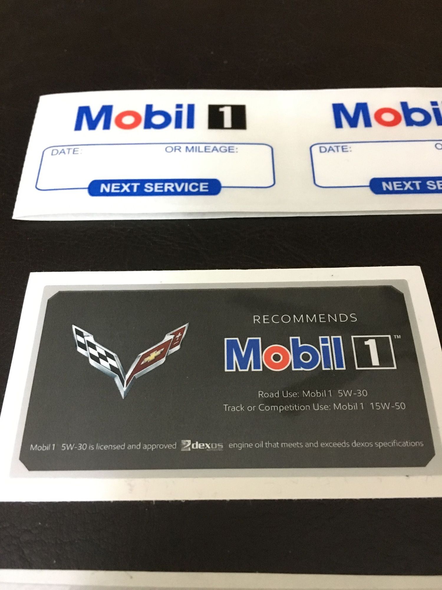  Mobil  1  Recommended Stickers  CorvetteForum Chevrolet 