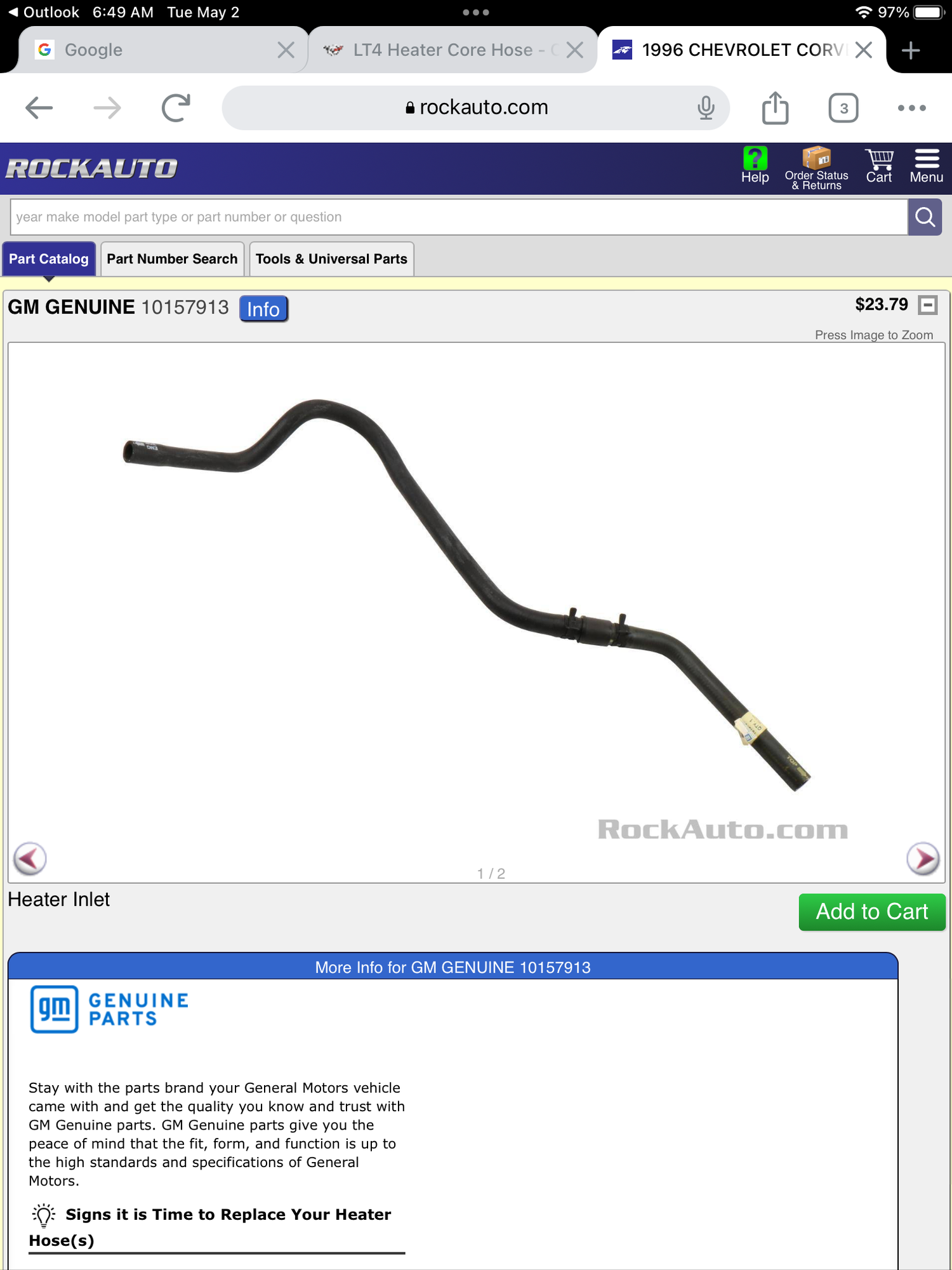 LT4 Heater Core Hose CorvetteForum Chevrolet Corvette Forum Discussion