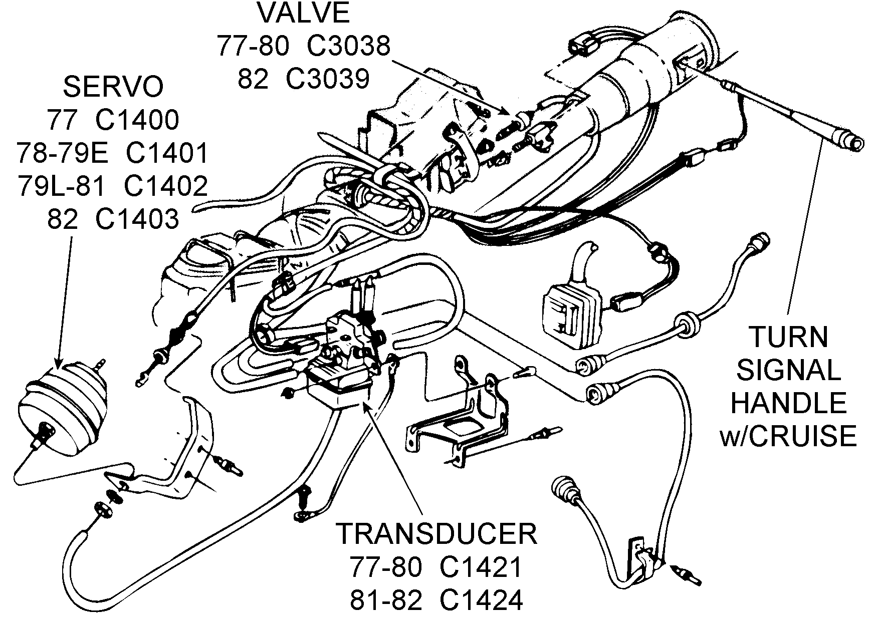 Cruise control Vac Drawing for 1982 with Resume ... 1999 f350 68 engine fuse panel diagram 