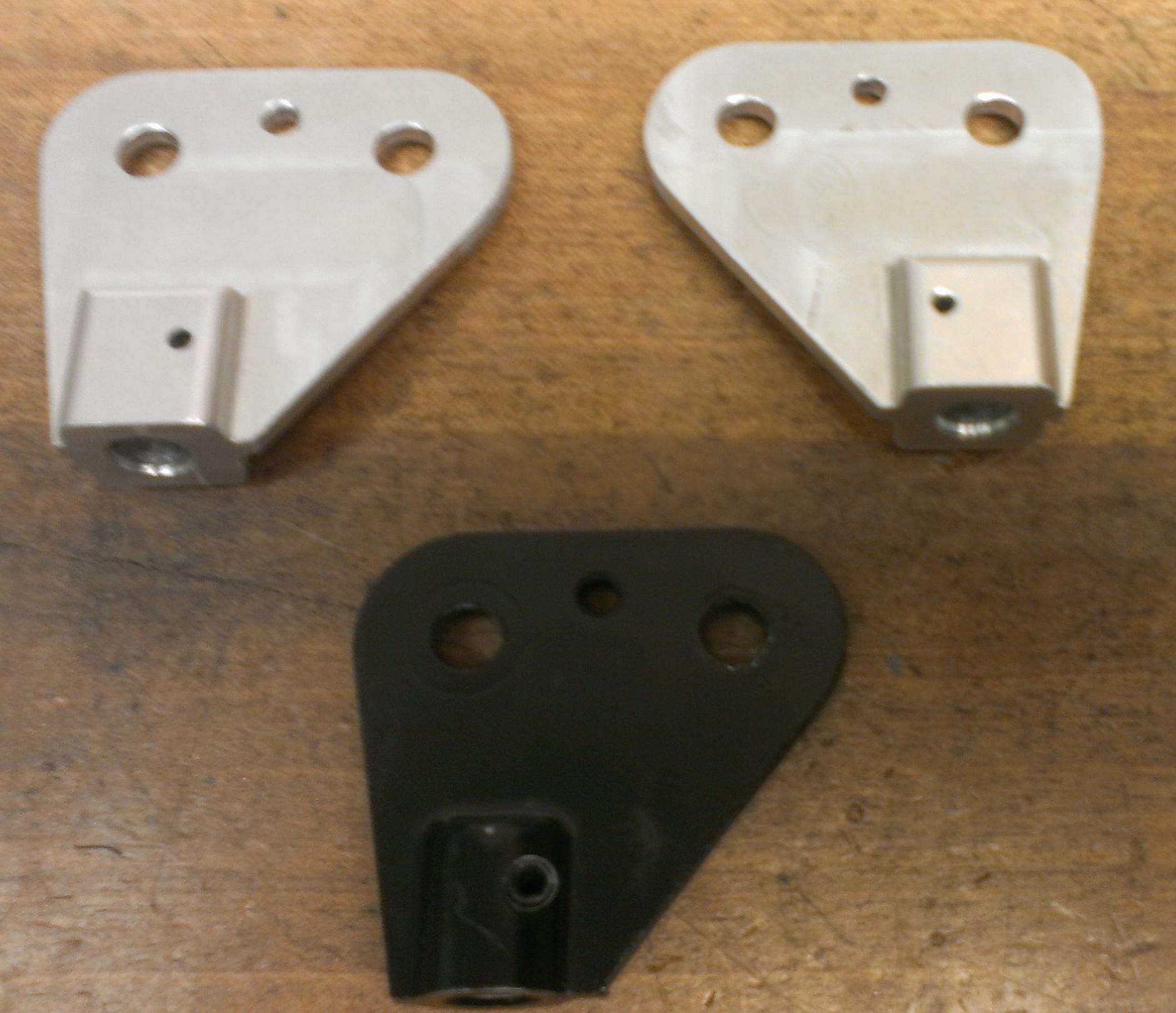 FS Machined aluminum replacement seat brackets + OEM bracket