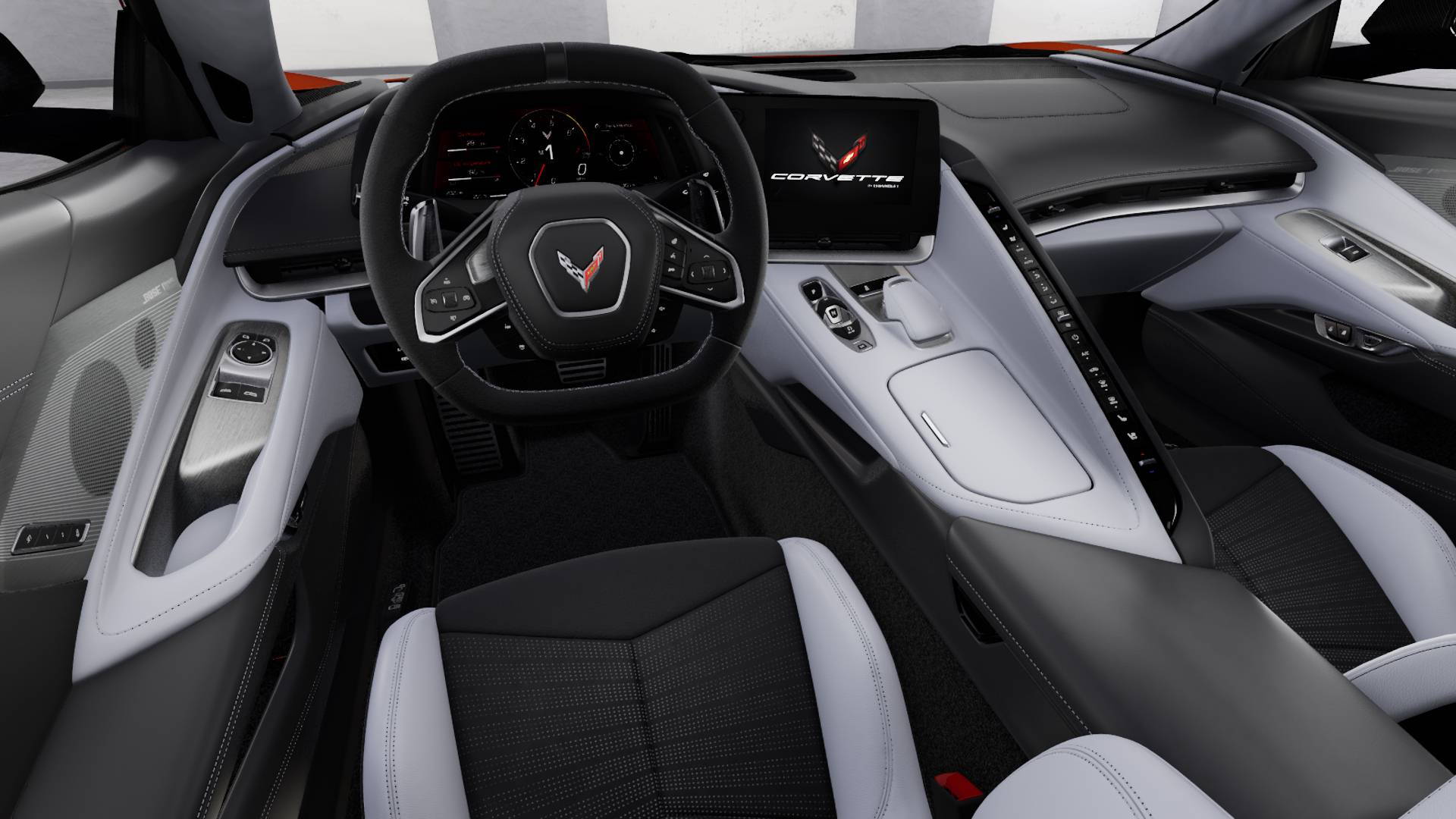 2022 corvette white interior
