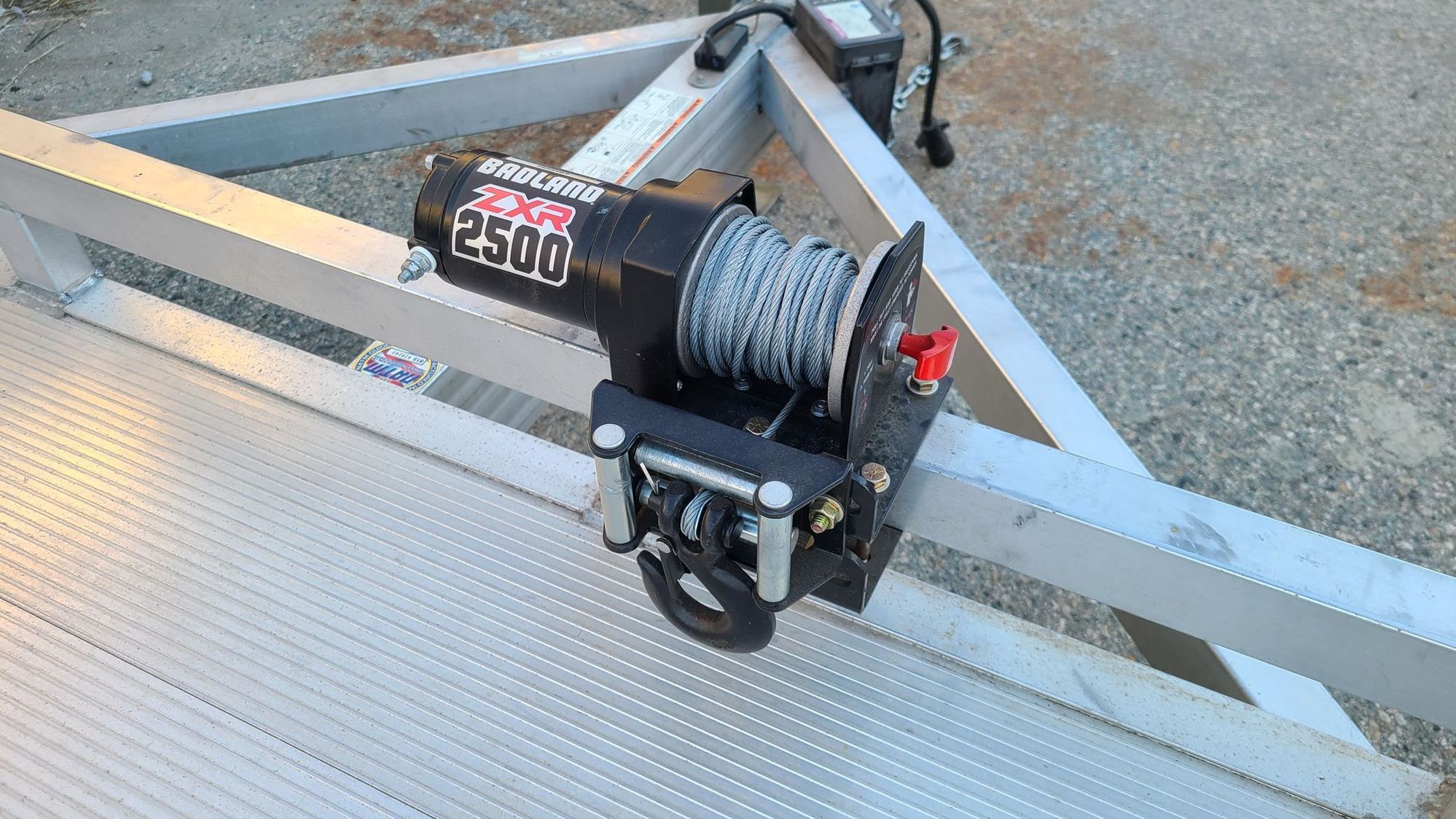 FS (For Sale) 2016 Aluma 8218 18ft aluminum tilt trailer + Spare + Badland winch