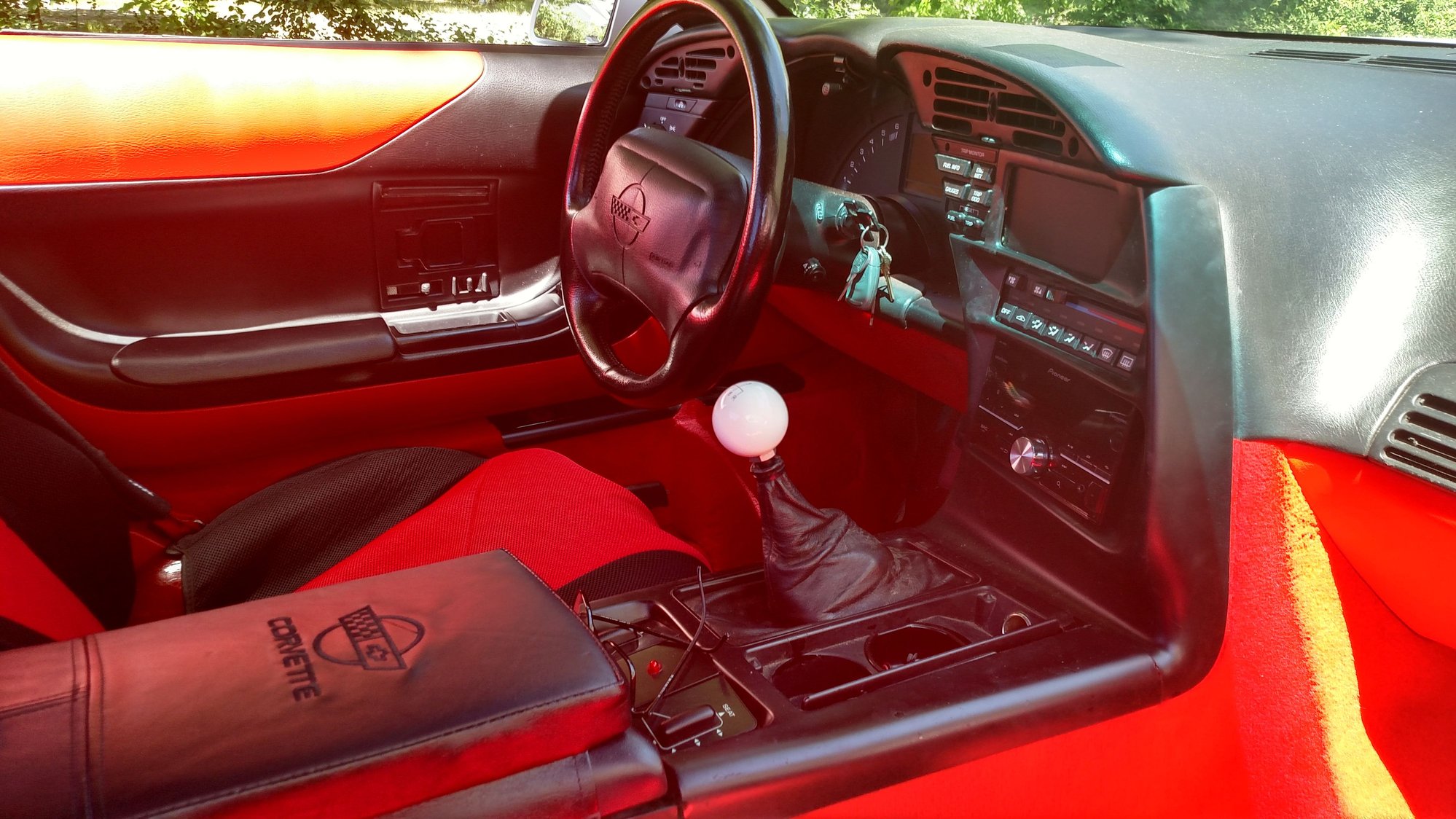 c4 delco non bose stereo replacement corvetteforum chevrolethere is another view of the powered off look