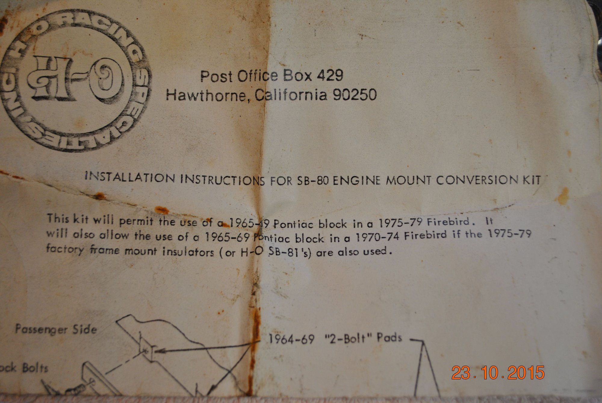 Remember HO Racing Specialties..... CorvetteForum Chevrolet