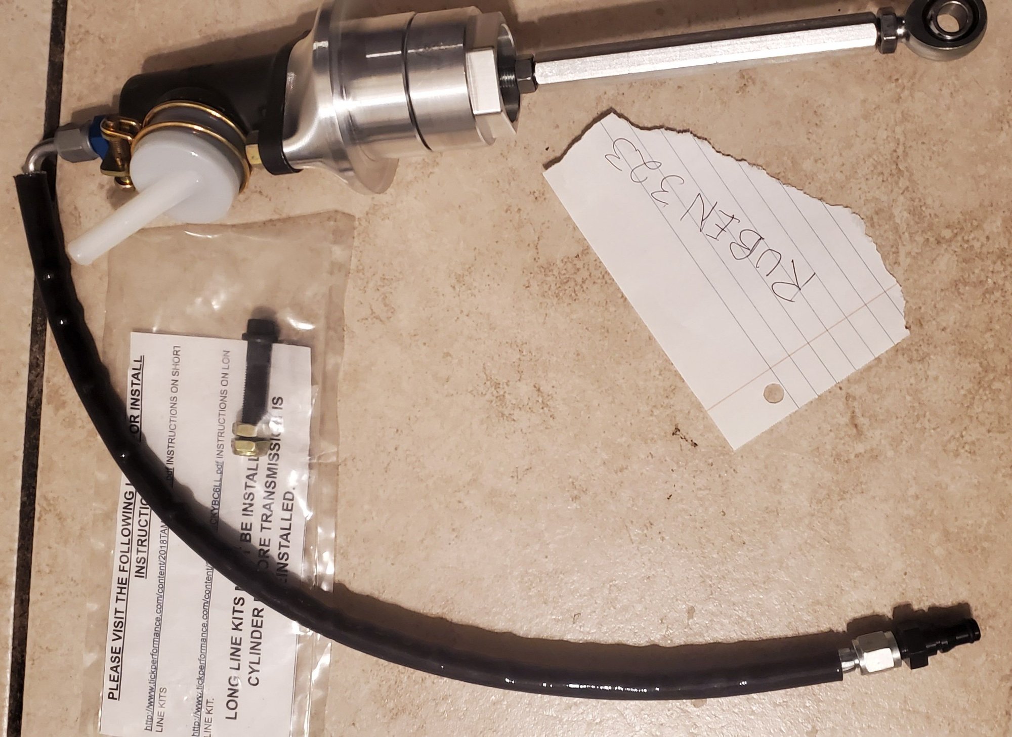 FS (For Sale) Tick Performance Adjustable Clutch Master Cylinder 2005