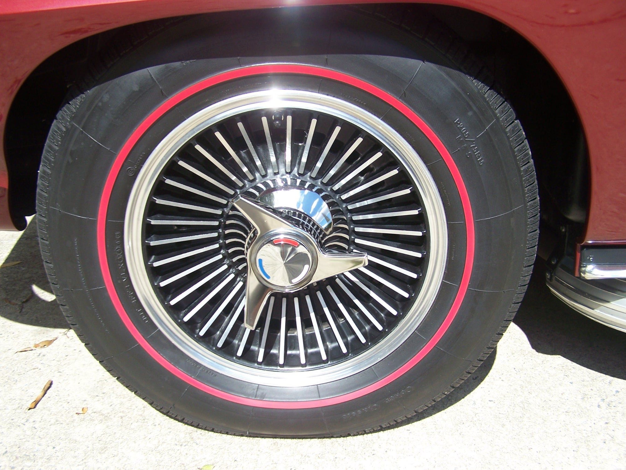 redline tires 1966 corvette