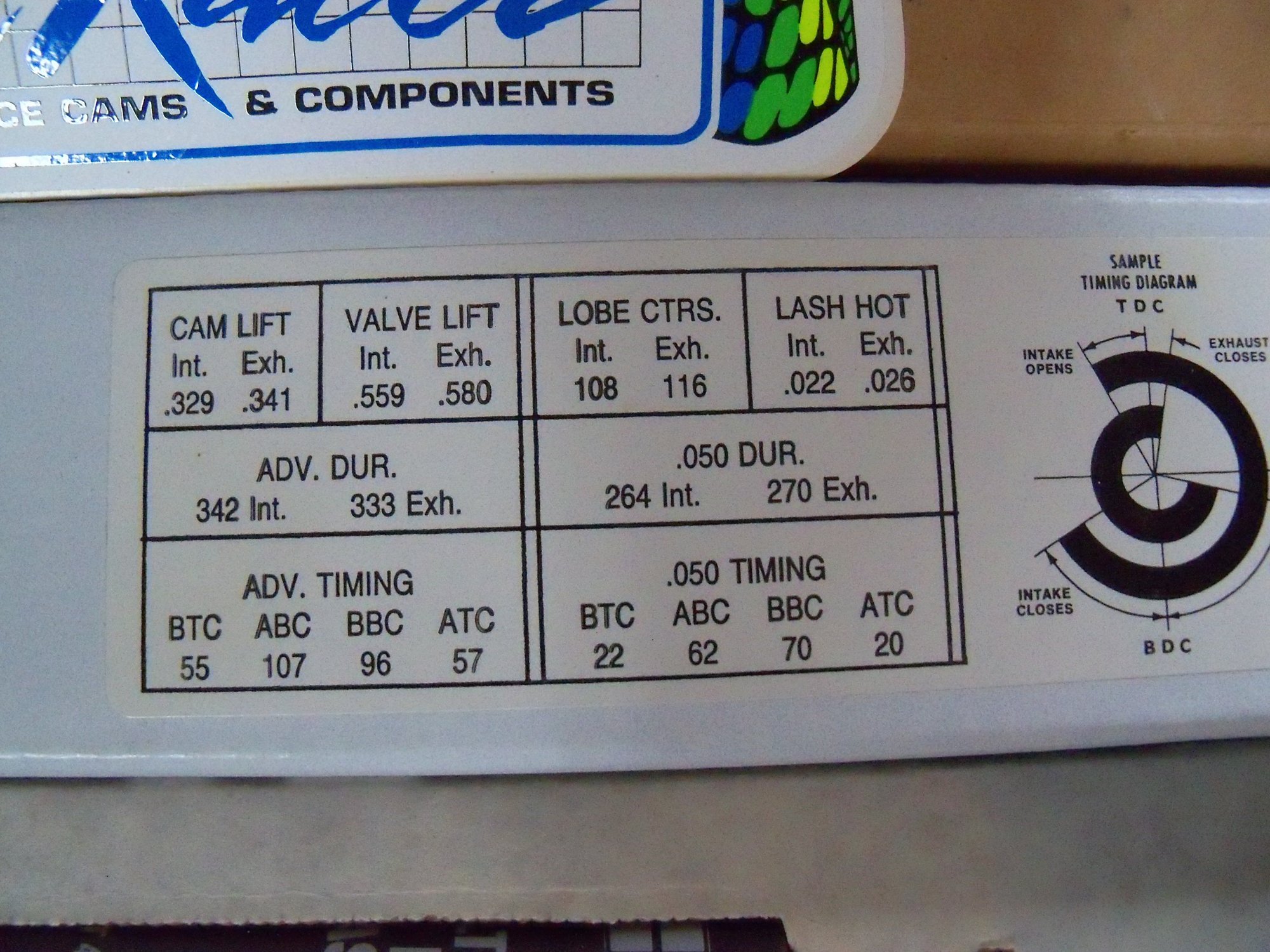 I have a wolverine blue racer cam does anyone have a old catalog for