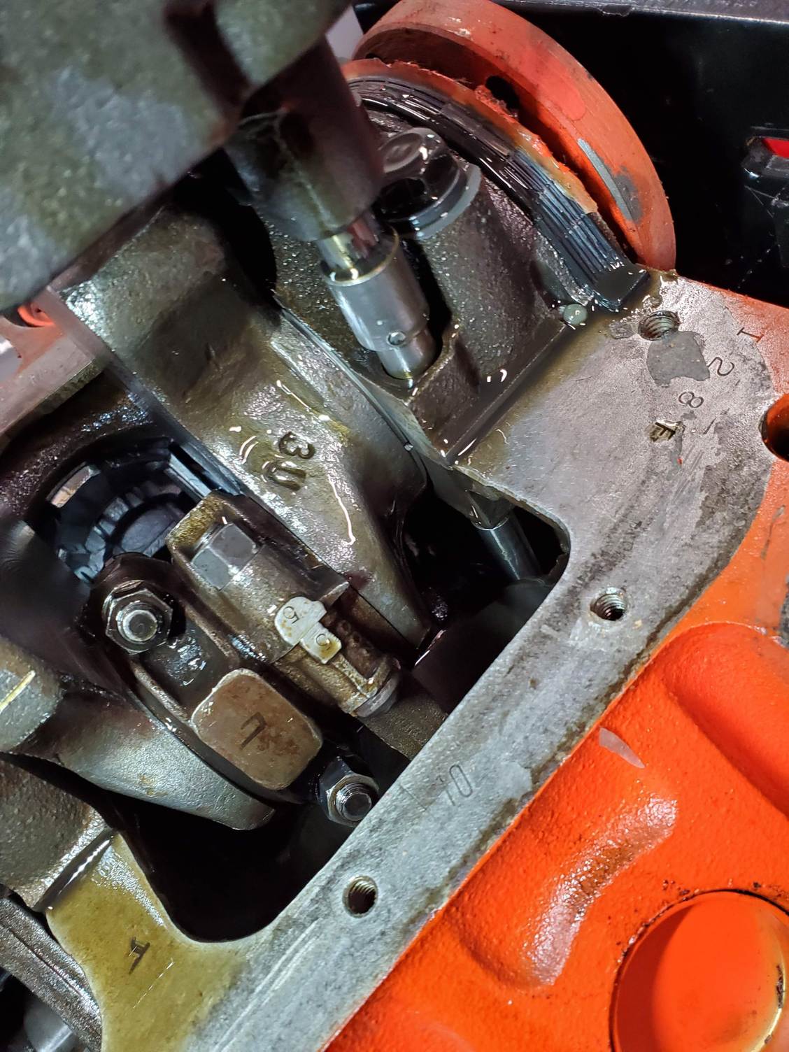 C1 What's this engine block stamp? on the oil pan CorvetteForum Chevrolet Corvette Forum