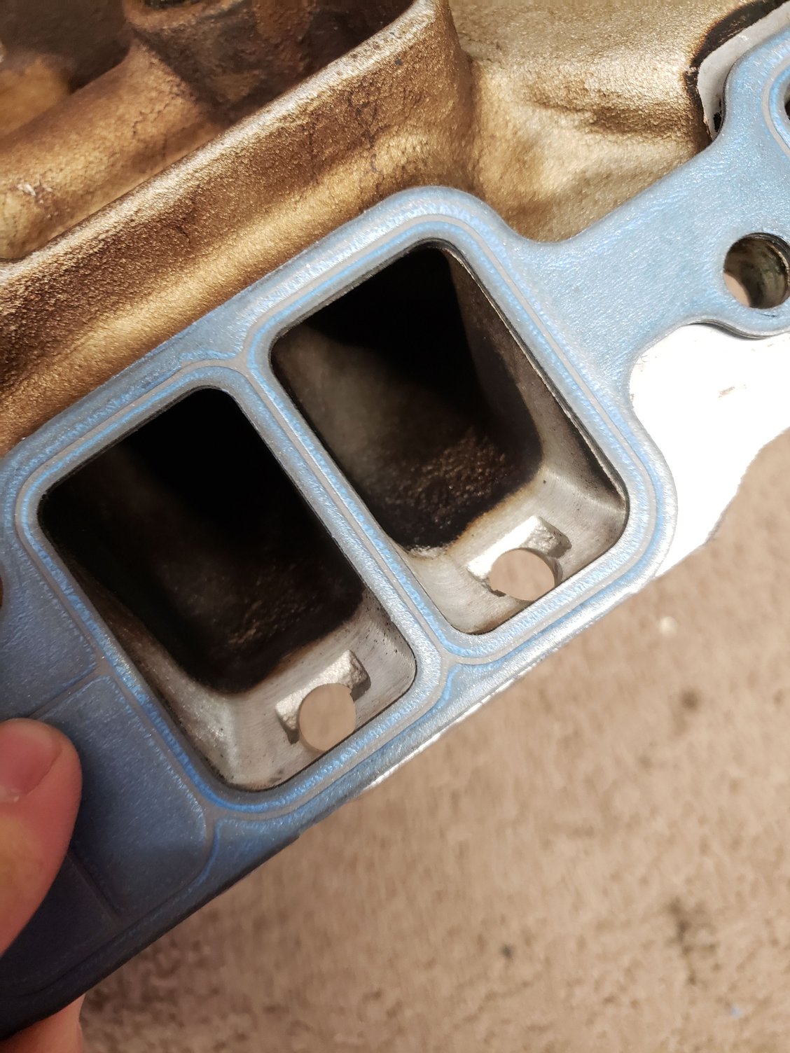 Porting in car 113 Cylinder Head LT1 intake CorvetteForum Chevrolet