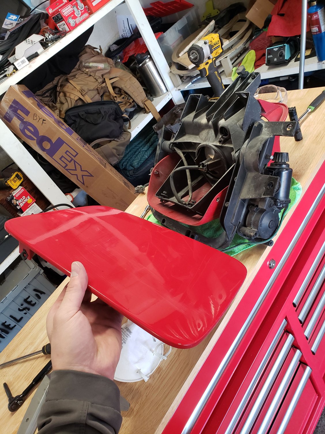 Hood SMC Crack Gouge Paint Repair Blend Clear Fiberglass Primer Sand ...