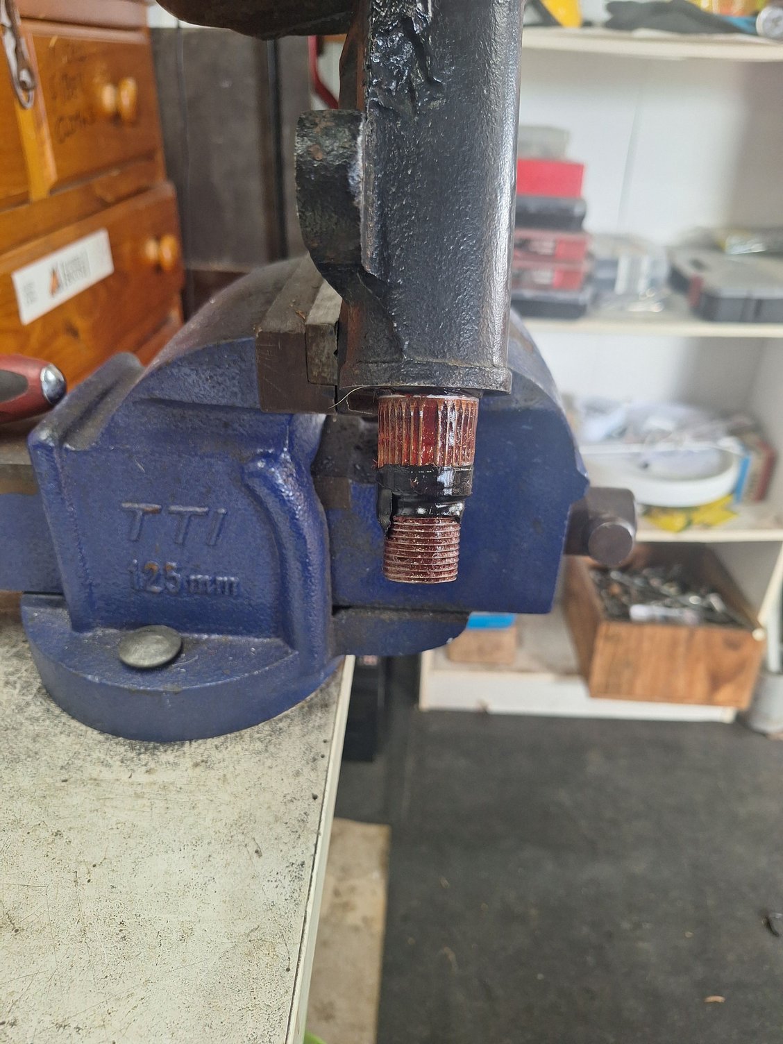 Pitman shaft spline is dead ahead too 
