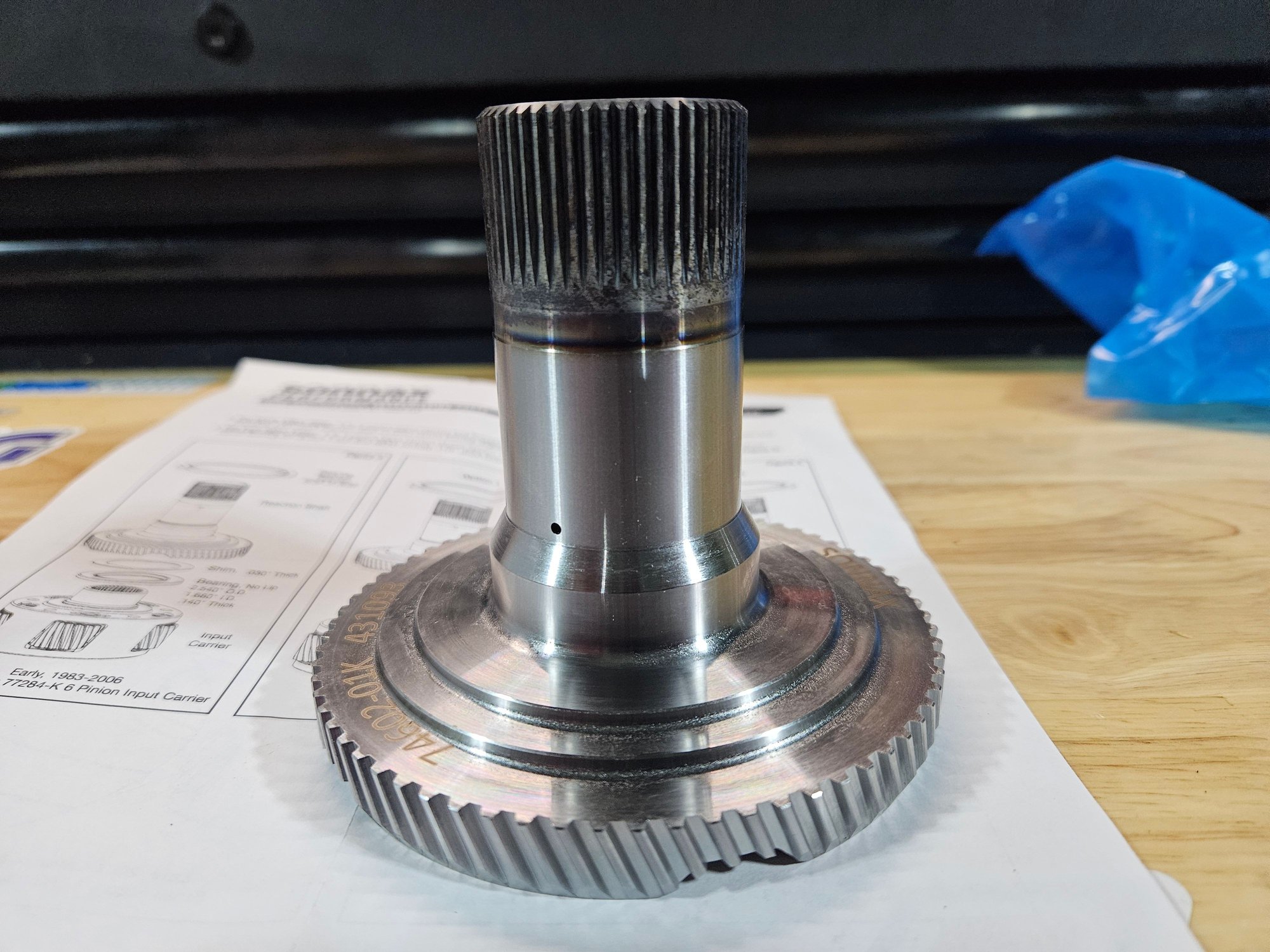 Heavy duty sonnax reaction shaft....