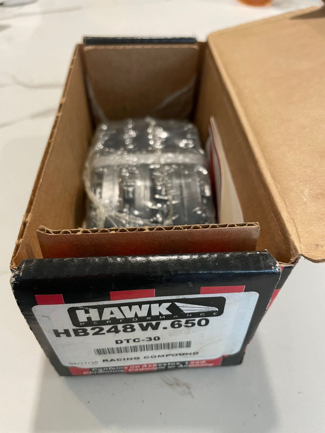 Hawk 06-13 Chevrolet Corvette Z06 DTC-30 Race Rear Brake Pads (One Piece)