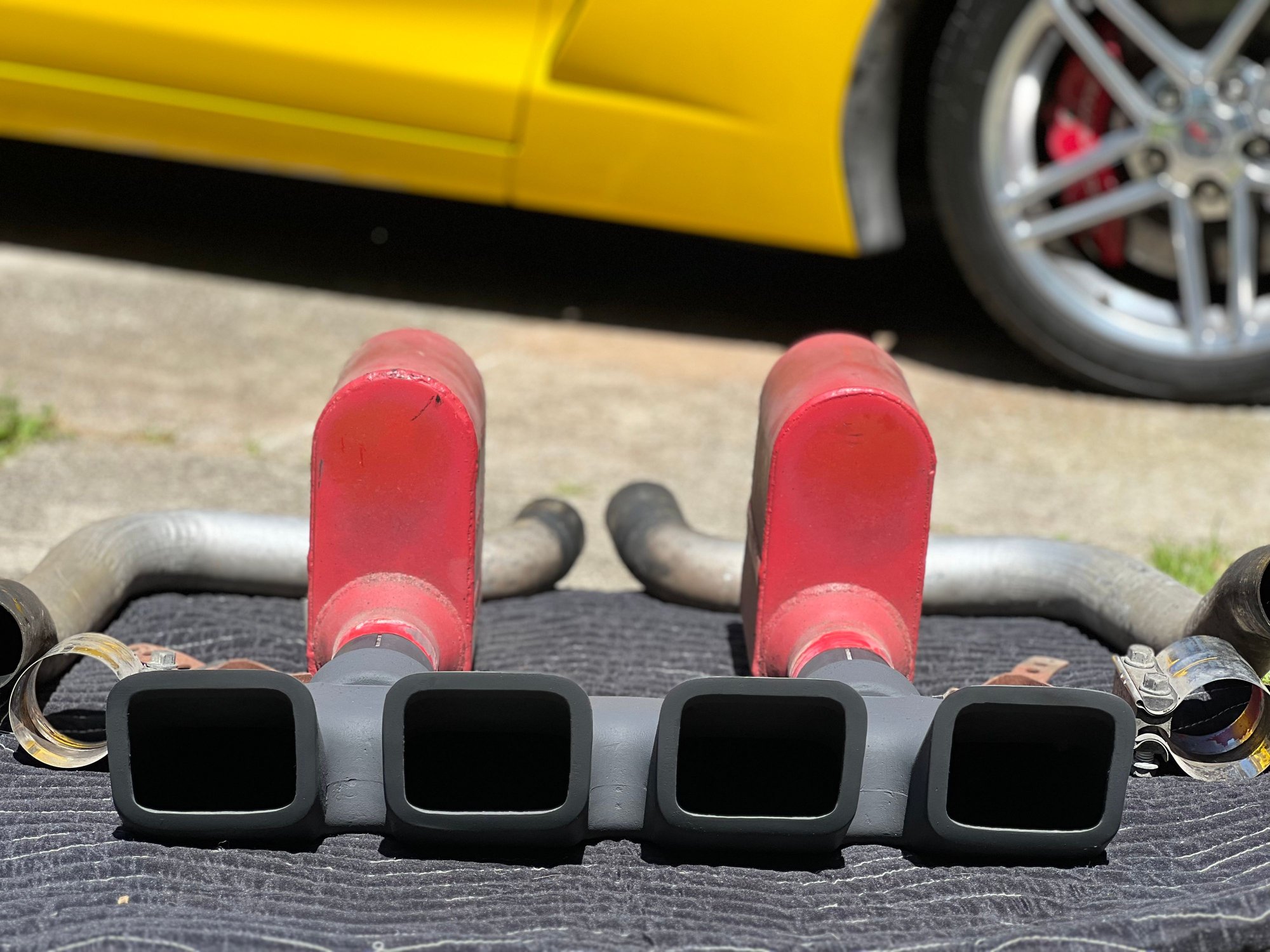 FS (For Sale) Rare SLP Cast Aluminum QuadTip w/ Cherry Bomb mufflers & axle pipes complete set