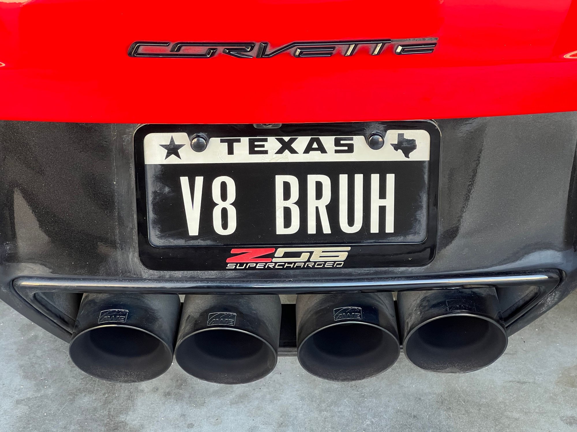 AWE Touring exhaust tips stick out too far… CorvetteForum Chevrolet