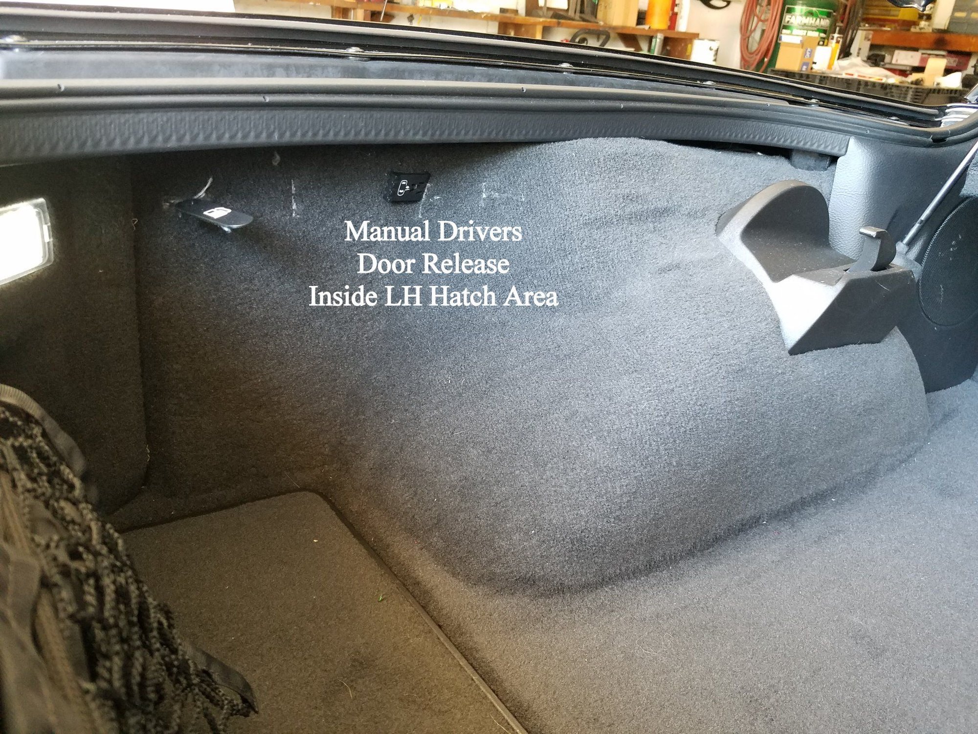 Manual Fuel Door Release Tab CorvetteForum Chevrolet Corvette Forum