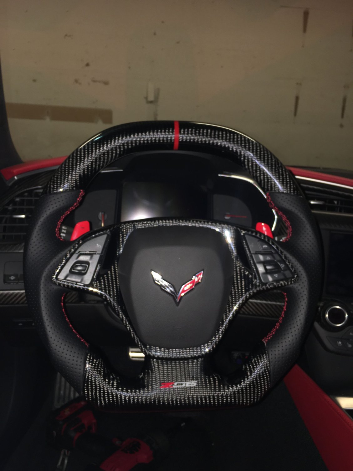 C7 ZO6 high gloss carbon fiber steering wheel CorvetteForum