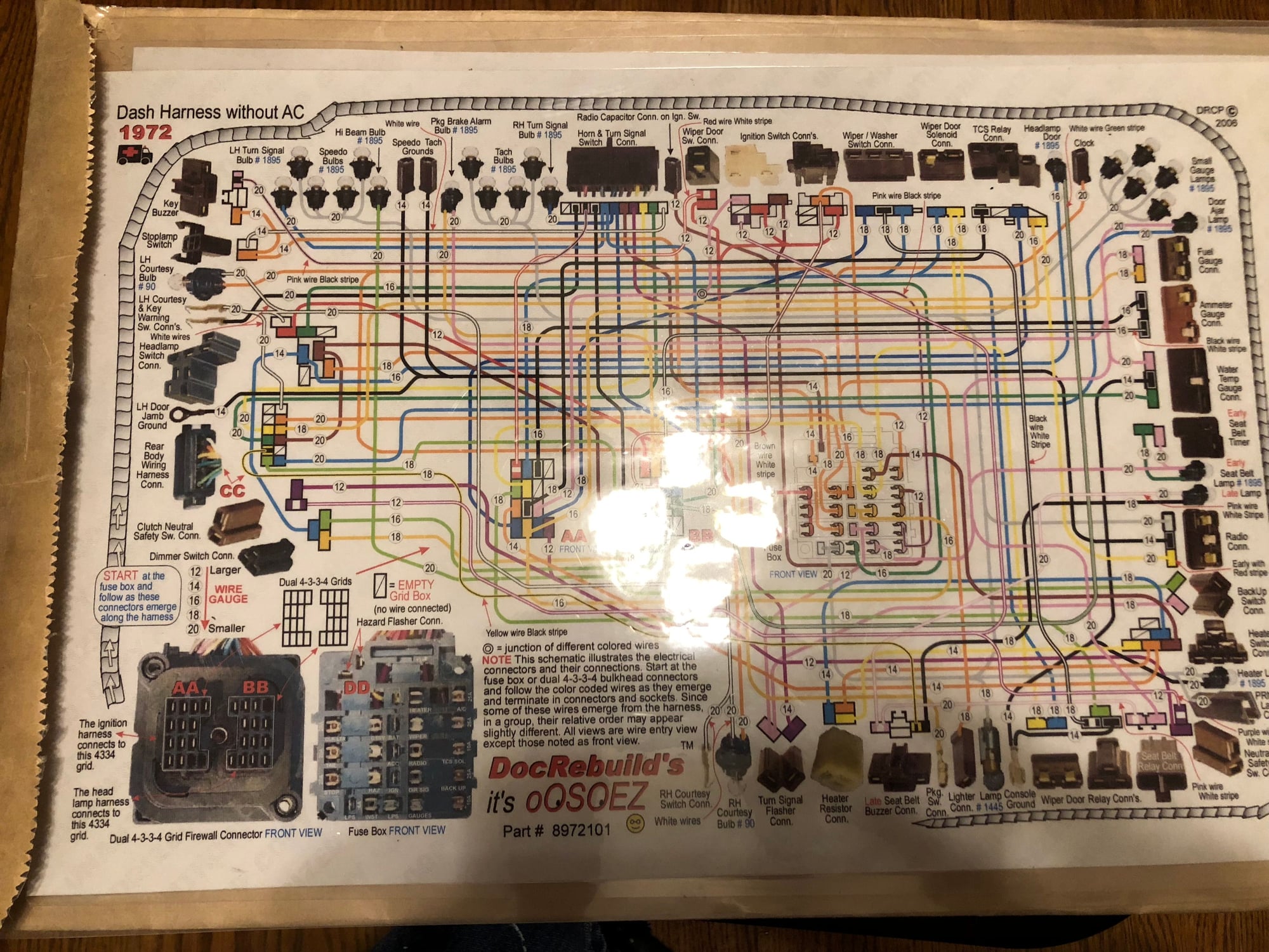 FS (For Sale) oOSOEZ Wiring Diagrams 72 with out AC - CorvetteForum
