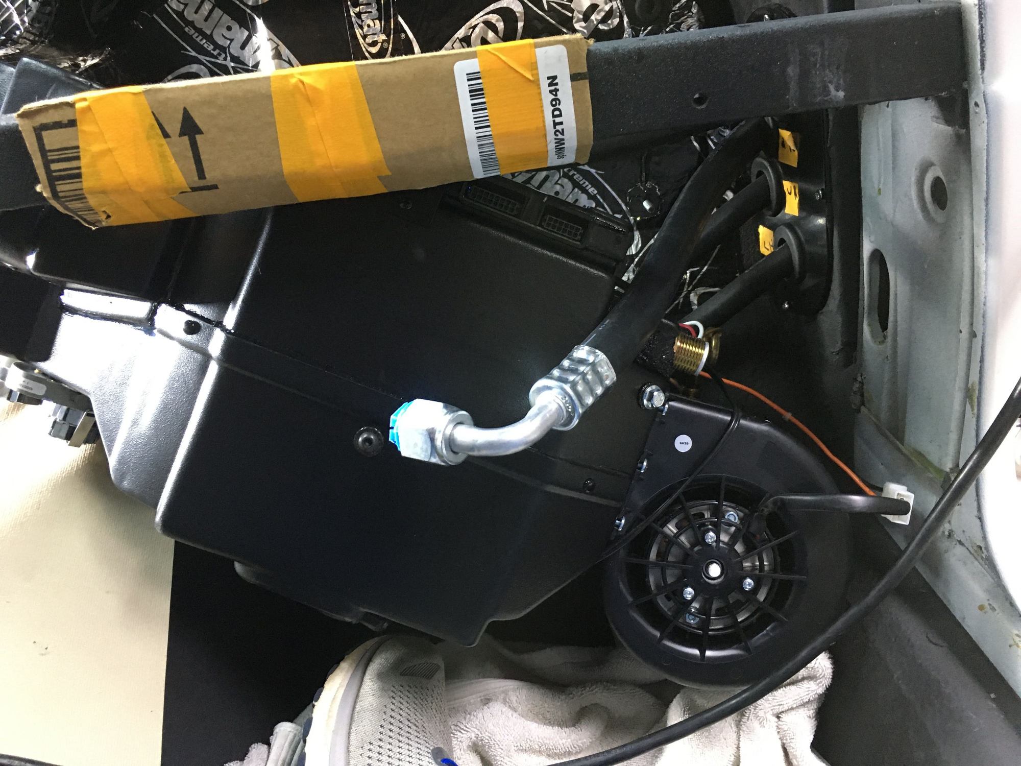 C2 Vintage Air Evaporator/heater install before or after dash install