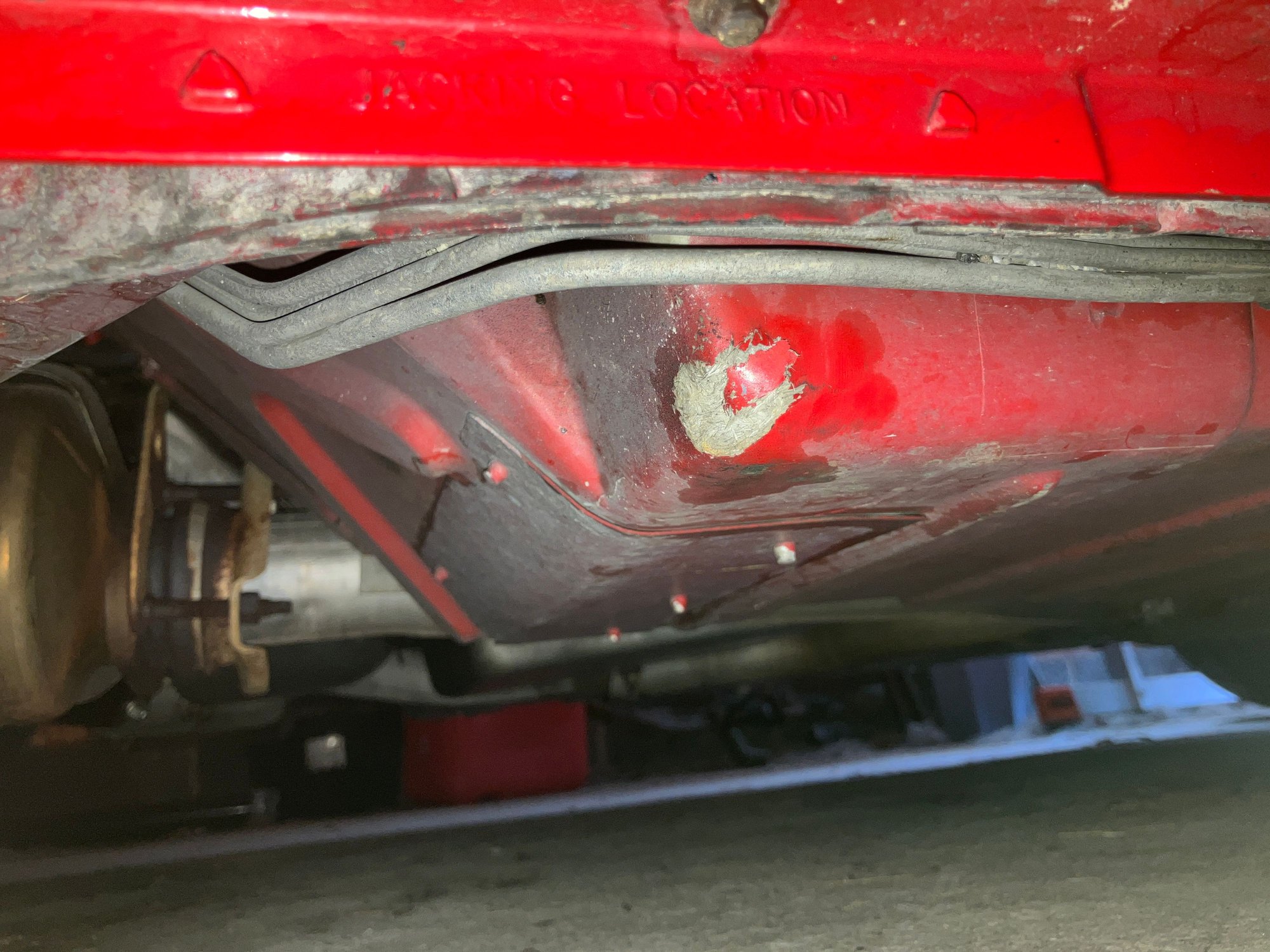 Chipped floor pan on 1996 C4