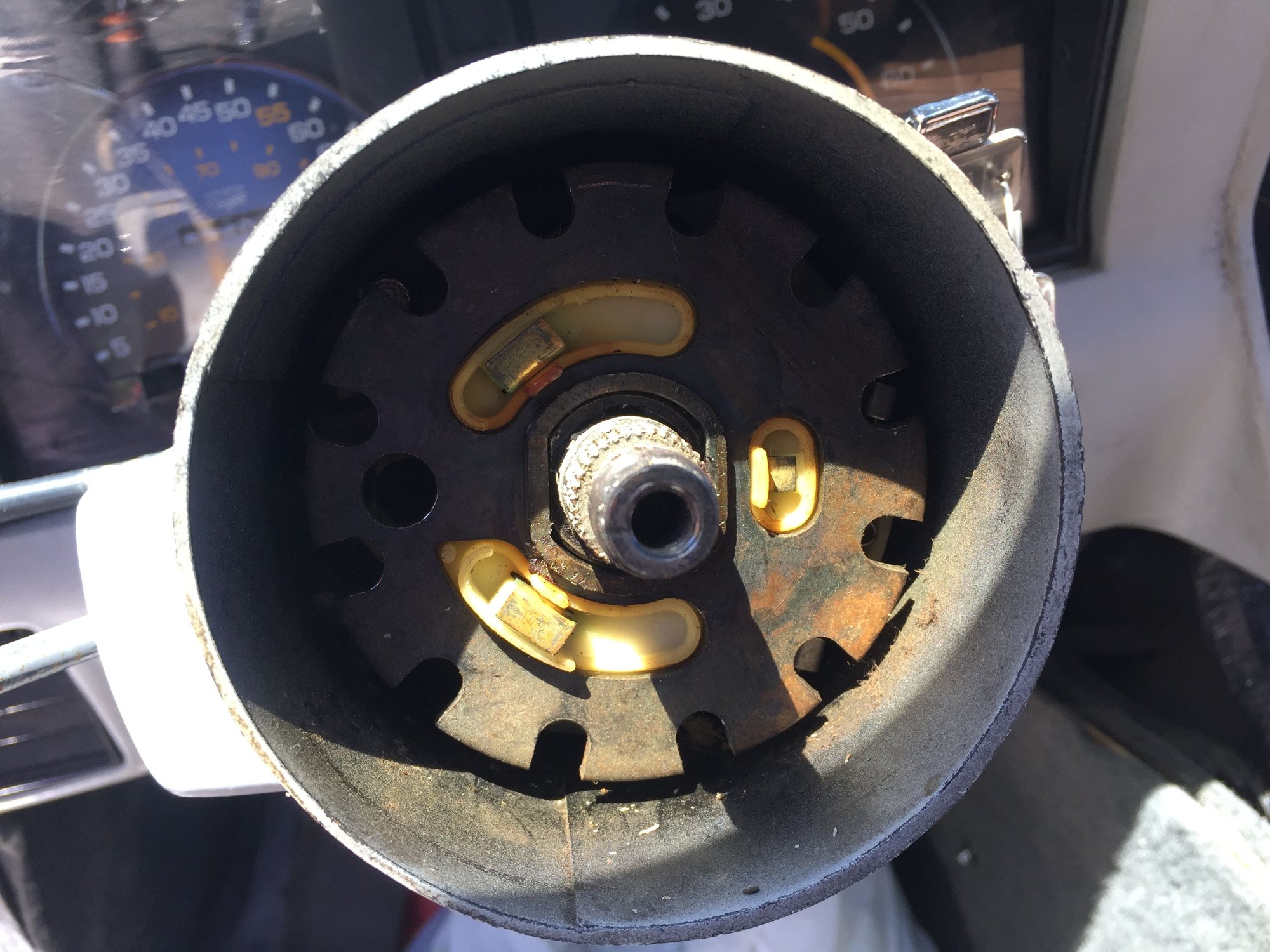 Steering column lock plate CorvetteForum Chevrolet Corvette Forum